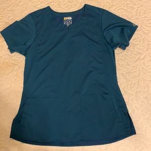 Teal scrub top